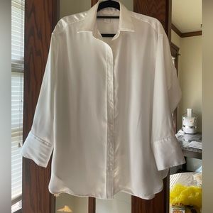 Oversized H&M silk blouse